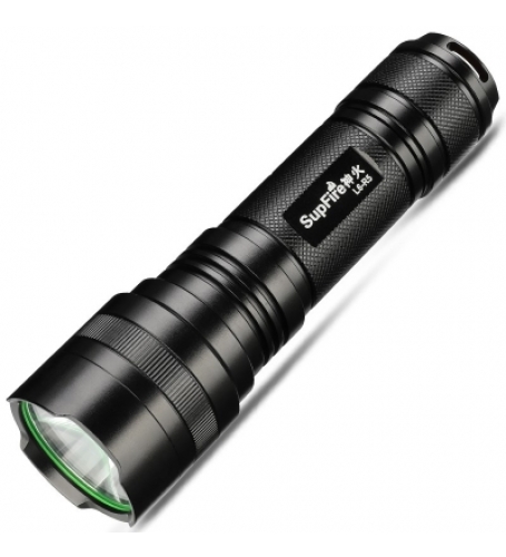 SuperFire L6-R5 8W Waterproof LED Flashlight/Torch 450 Lumens for Outdoor Camping
