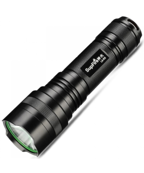 SuperFire L6-R5 8W Waterproof LED Flashlight/Torch 450 Lumens for Outdoor Camping