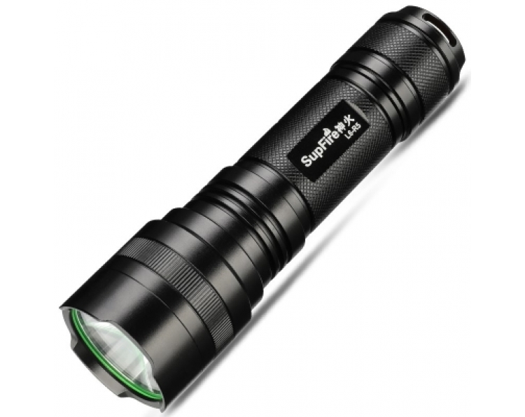 SuperFire L6-R5 8W Waterproof LED Flashlight/Torch 450 Lumens for Outdoor Camping